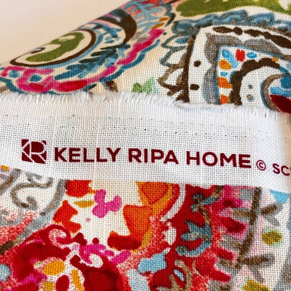 Kelly Ripa Home Decor Fabric Colorful Paisley Bright and Lively Fiesta 1+ yard - Picture 4 of 5
